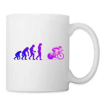 Attention aux fans de vélo de route, déclaration simple - Mug blanc - blanc - Droite