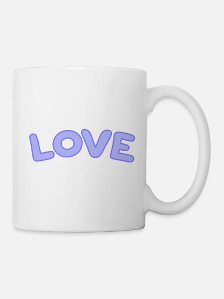 Pastell-Liebesblasen - Tasse - Weiß
