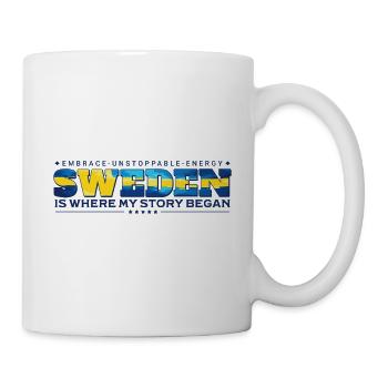 Schweden, wo meine Geschichte begann - Tasse - Weiß - Rechts