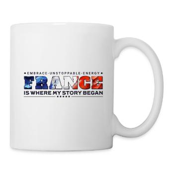 C’est la France que mon histoire a commencé - Mug blanc - blanc - Droite
