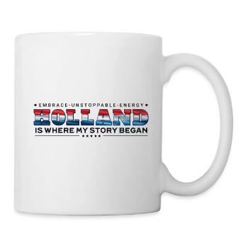 Hollande où mon histoire a commencé - Mug blanc - blanc - Droite