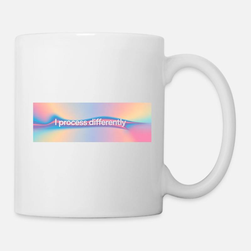 Je traite différemment - Mug blanc - blanc
