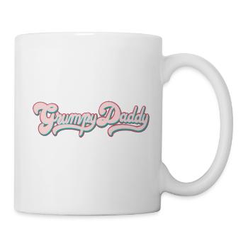 Grumpy Daddy Retro Script - Farbe "Sports Bra" - Tasse - Weiß - Rechts