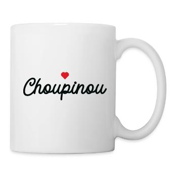 Choupinou Cœur Script - Mug blanc - blanc - Droite