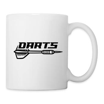 Dartpfeil Darts - Tasse - Weiß - Rechts