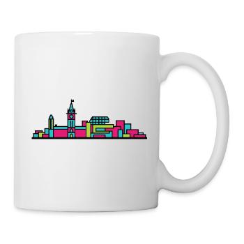 Ottawa City Skyline Parliament Hill Line Art - Mug - white - Right