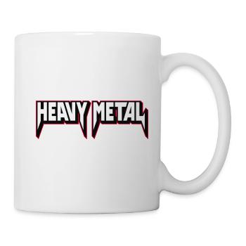 Heavy Metal 3D Logo - Mug blanc - blanc - Droite