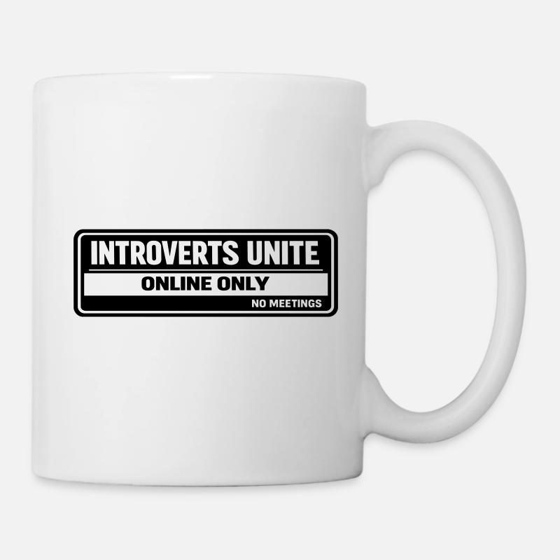 introverts - Mug - white
