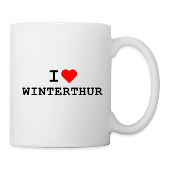 I love Winterthur - Ich liebe Winterthur - Tasse - Weiß - Rechts