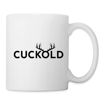 Cuck-Hörner - Tasse - Weiß - Rechts