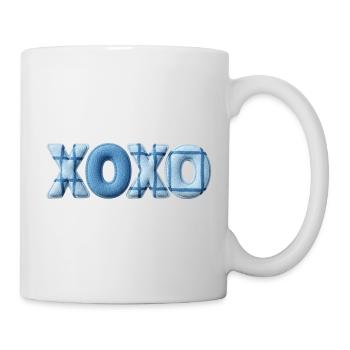 Look patchwork XOXO avec look tissu - Mug blanc - blanc - Droite