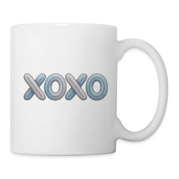 Broderie patchwork XOXO - Mug blanc - blanc - Droite