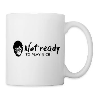 Guerrilla Girl – not ready to play nice - Tasse - Weiß - Rechts