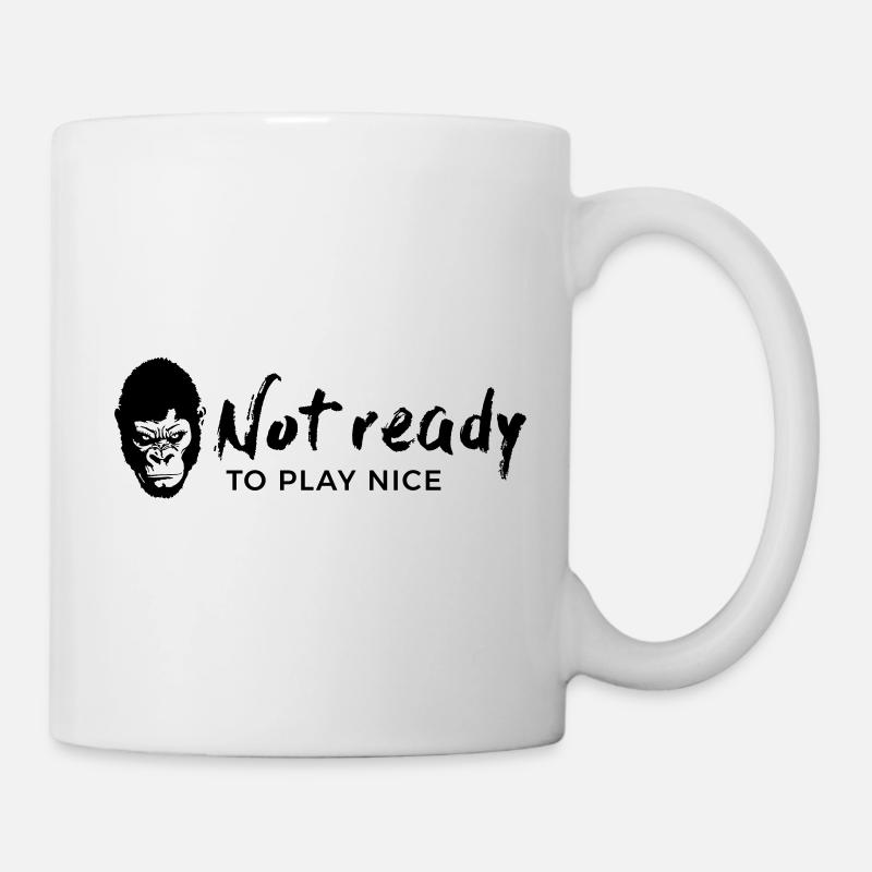 Guerrilla Girl – not ready to play nice - Mug - white