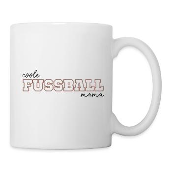 Coole fussball mama - Tasse - Weiß - Rechts