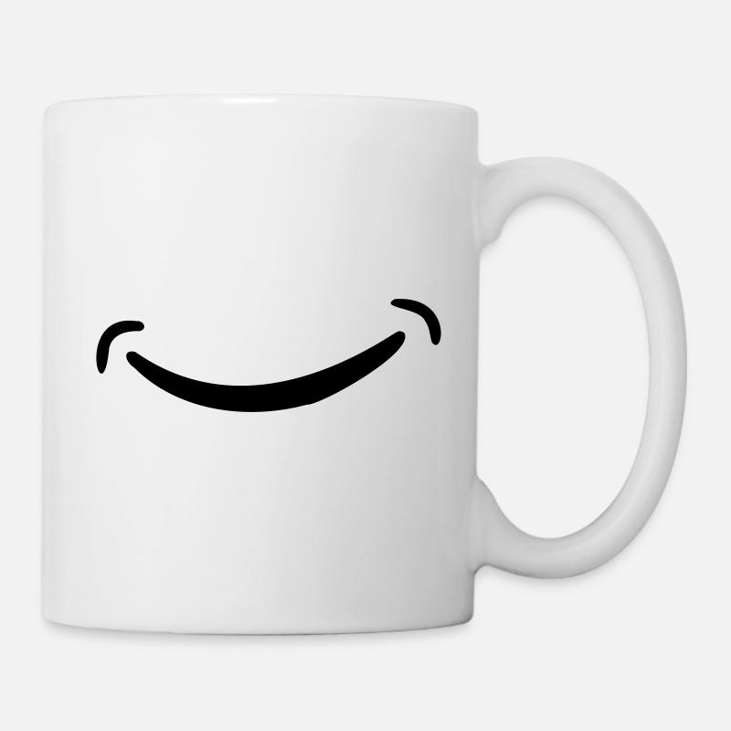 sourire - Mug blanc - blanc