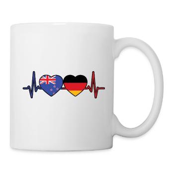 Neuseeland, Deutschland, Neuseeländer German Pride - Tasse - Weiß - Rechts
