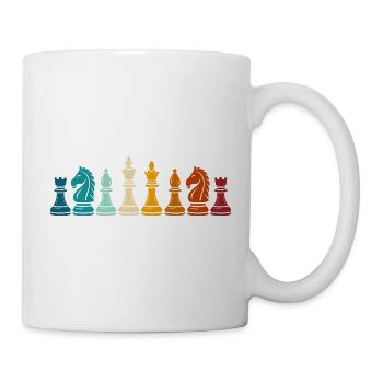 Rainbow Chess Game Pieces - Mug - white - Right