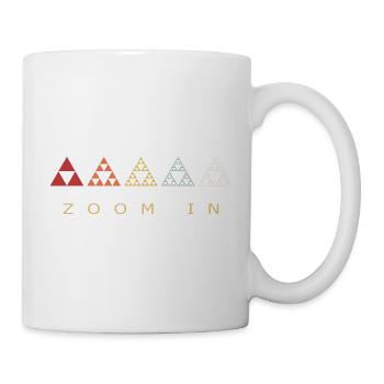 Fractal Triangle Retro Geometry - Mug - white - Right
