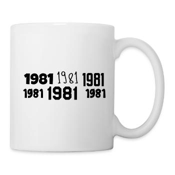 1981 – Großartig seit 1981 - Tasse - Weiß - Rechts