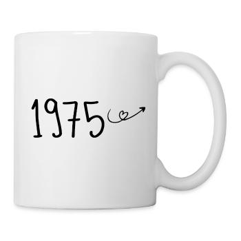 1975 Jubiläum 1975 Retro 1975 - Tasse - Weiß - Rechts