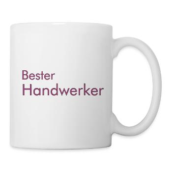 Bester Handwerker - Tasse - Weiß - Rechts