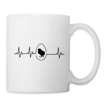 Fans de poulets - - Coq - Poussins - Mug blanc - blanc - Droite