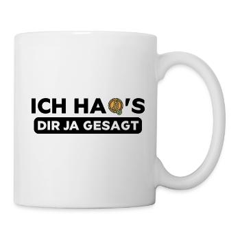 Ich habs dir ja gesagt Bitcoin Crypto Kryptowährun - Tasse - Weiß - Rechts