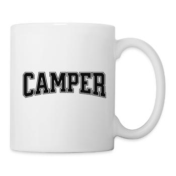 Camper Schriftzug mit Kontrastkontur - Tasse - Weiß - Rechts