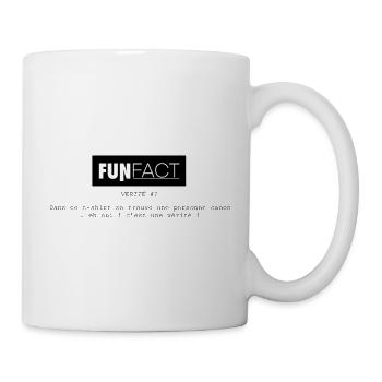 FUNFact_-1 - Mug blanc - blanc - Droite