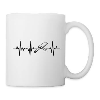 Cricket EKG Herzlinie - Tasse - Weiß - Rechts