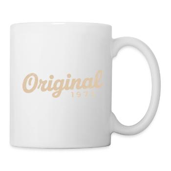 Geburtstagsgeschenk 1975 | Geboren 1975 - Tasse - Weiß - Rechts