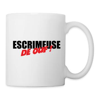 Escrimeuse de ouf : le motif pour les tireuses - Mug blanc - blanc - Droite