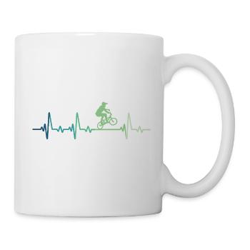 BMX Bike Rider's Heartbeat BMX Bike - Tasse - Weiß - Rechts