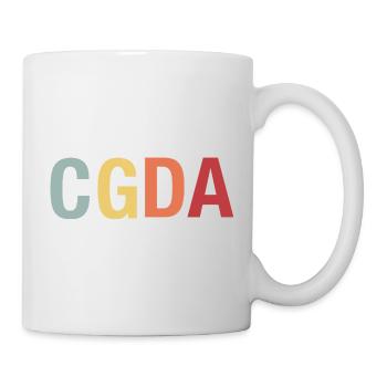 CGDA viola tuning string musician retro - Mug - white - Right