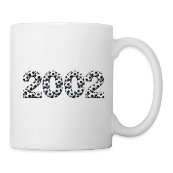 2002 Geburtsjahr Fussball - Tasse - Weiß - Rechts