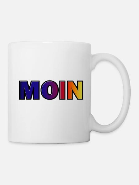MOIN Gradient Typo Druck - Tasse - Weiß