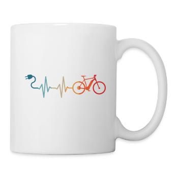 E-Bike Vélo Cycliste E-MTB VTT - Mug blanc - blanc - Droite
