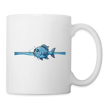 Poisson Créature marine - Mug blanc - blanc - Droite