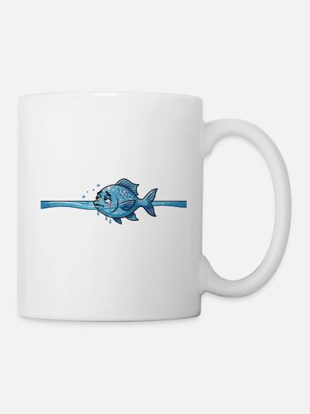 Fisch Meerestier - Tasse - Weiß