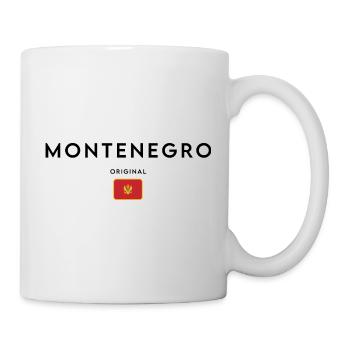 Montenegrinischer Stolz, minimalistisches, elegantes Design - Tasse - Weiß - Rechts