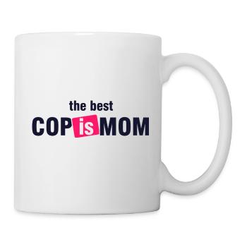 Meilleure chemise de flic, c’est maman - Mug blanc - blanc - Droite