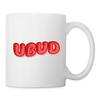 Ubud Bubble Schrift Design - Tasse - Weiß - Rechts