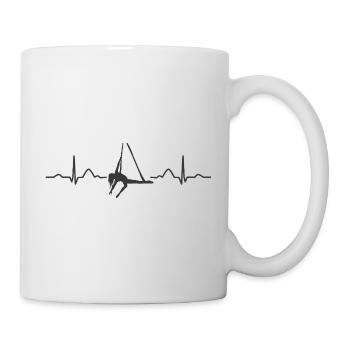 Vertikaltuch Heartbeat Luftakrobatik Aerial Silk - Tasse - Weiß - Rechts