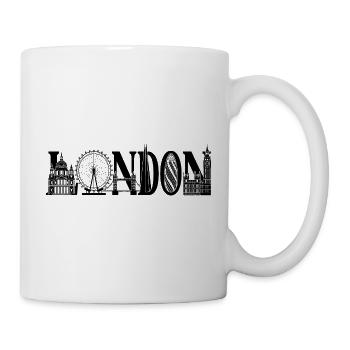 Londres Royaume-Uni, Angleterre Silhouette - Mug blanc - blanc - Droite