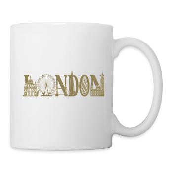 Londres Royaume-Uni, Angleterre Silhouette - Mug blanc - blanc - Droite
