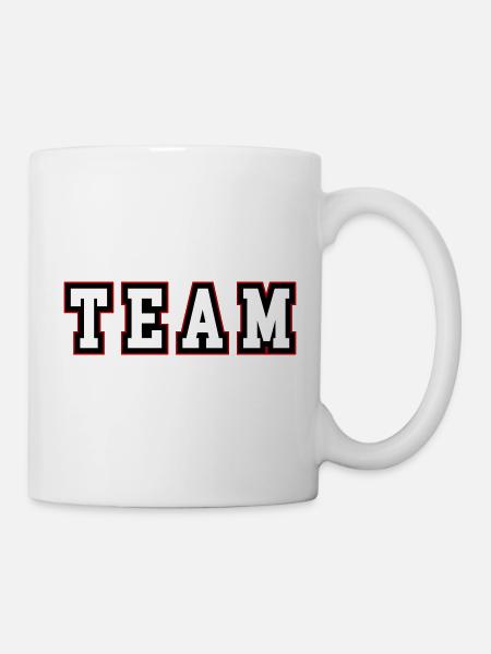 Team Schriftzug - Tasse - Weiß