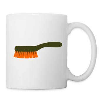 Pilzbürste Werkzeug Sammler - Tasse - Weiß - Rechts