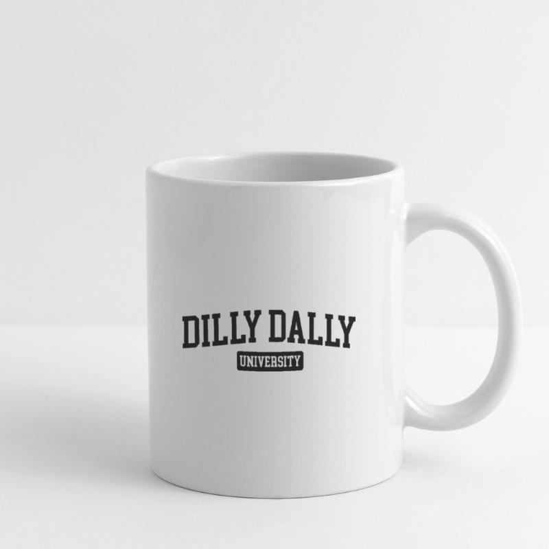 Dilly Dally University Procrastinate Threshing Mug