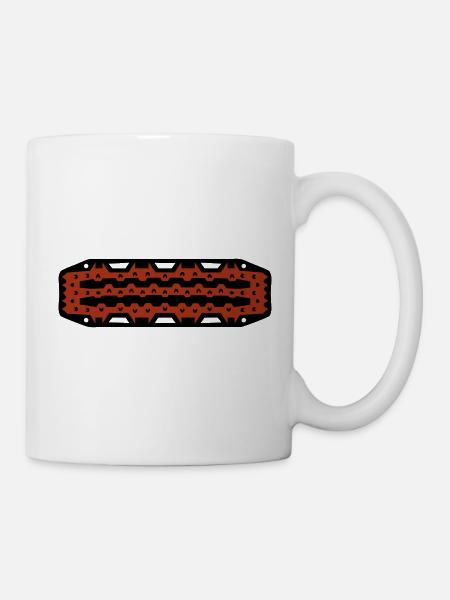 Offroad Sandblech 4x4 Matsch - Tasse - Weiß